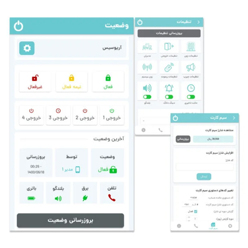 دزدگیر اماکن آریوسیس مدل CL-70 به همراه 2 ریموت کنترل