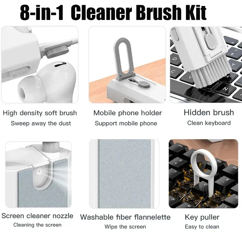 کیت تمیز کننده 8 کاره Multifunction