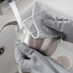 اسکاچ و دستمال توری مدل دو لایه بسته 3 عددی