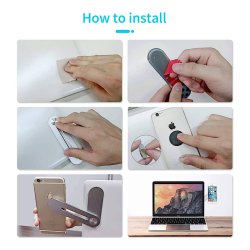 پایه نگهدارنده موبایل کنار لپ تاپ و مانیتور آهنربایی مدل فلزی
