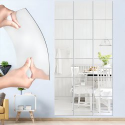 آینه چسبی نشکن طرح مستطیل